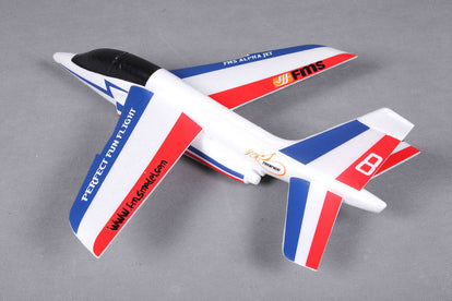 Free Flight Alpha Glider Kit Plane Red & Blue 600mm