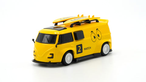 LDARC 1/64 V64 Mini Race Van - Yellow