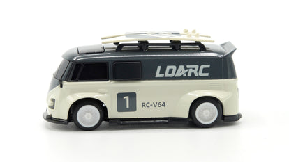 LDARC 1/64 V64 Mini Race Van - Gray