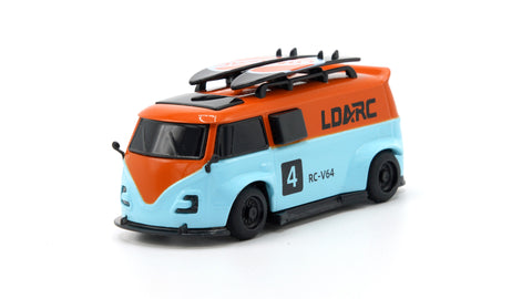 LDARC 1/64 V64 Mini Race Van - Orange