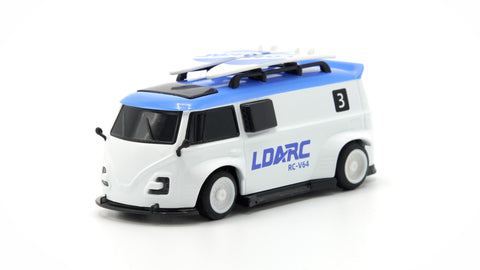 LDARC 1/64 V64 Mini Race Van - Blue