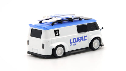 LDARC 1/64 V64 Mini Race Van - Blue