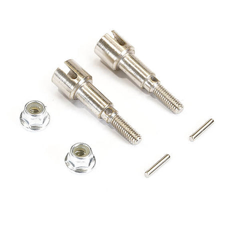 RCG Racing Tracer / MT-One Metal Rear Wheel Shafts & Pins & Lock Nut M4 (Upgrade)